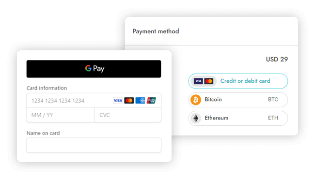 payment card افزونه Boxcoin | درگاه پرداخت ارزهای دیجیتال ووکامرس باکس کوین